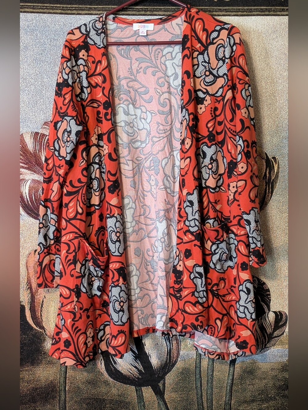 LulaRoe Women’s Open Front Floral Cardigan